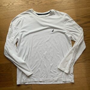 Nautica Men's White Long Sleeve Shirt